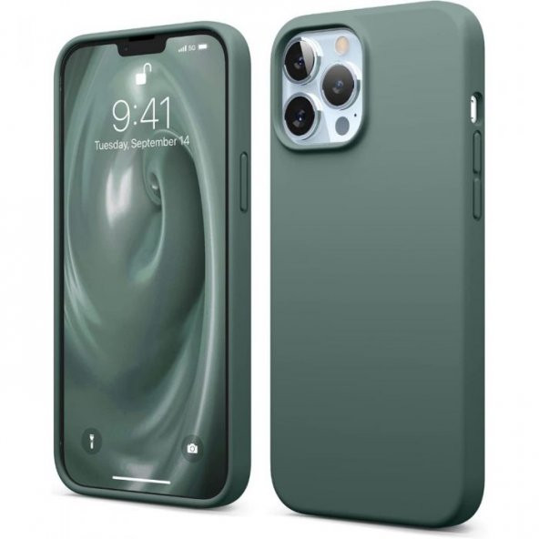 Smcase iPhone 13 Pro Max Kılıf Liquid Lansman Wiriless Destekli Silikon
