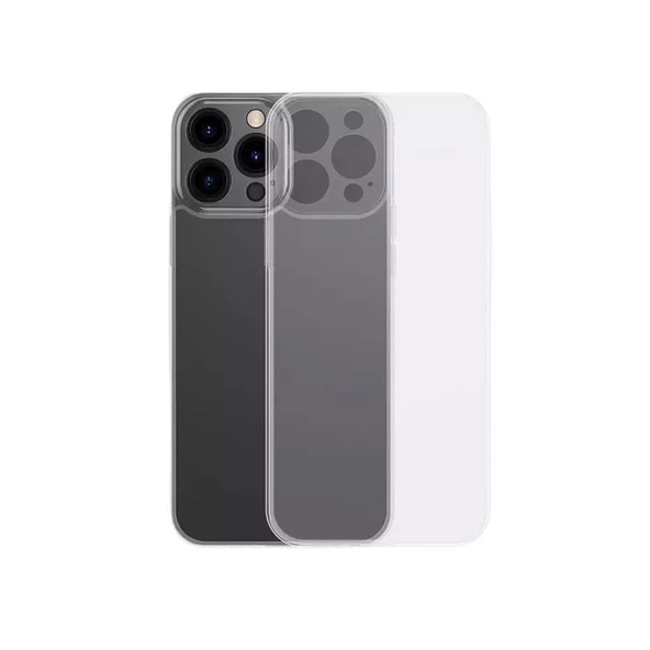 Smcase iPhone 13 Pro Max Kılıf Kamera Korumalı İmax 0.2mm Silikon - Resim 2