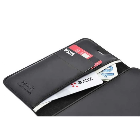 Smcase Samsung Galaxy A52s 5G Kılıf Delüxe Standlı Kartlıklı Cüzdan - Resim 9