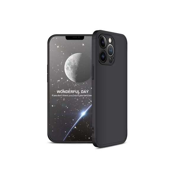 Smcase iPhone 13 Pro Max Kılıf 360 Ays zore Sert Kapak