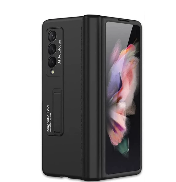 Smcase Samsung Galaxy Z Fold3 5g Kılıf Ultra Thin Standlı Kapak