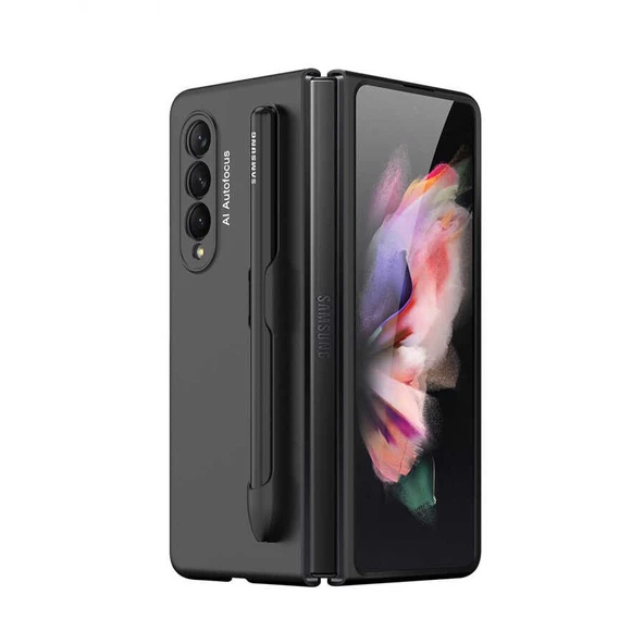 Smcase Samsung Galaxy Z Fold3 5g Kılıf Ultra Thin Kalemlikli Kapak