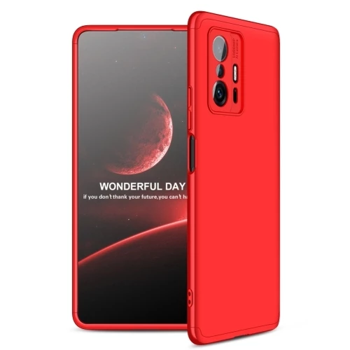 Smcase Xiaomi 11T Kılıf 360 Ays zore Sert Kapak