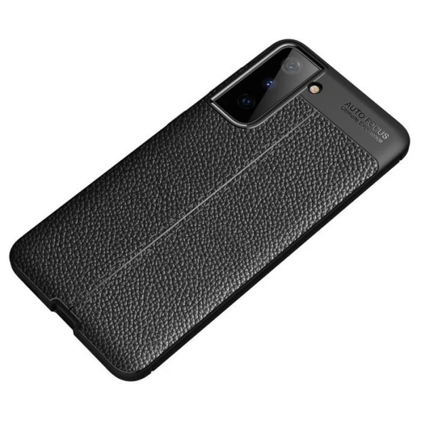 Smcase Samsung Galaxy S22 Plus 5G Kılıf Deri Dokulu Silikon - Resim 5