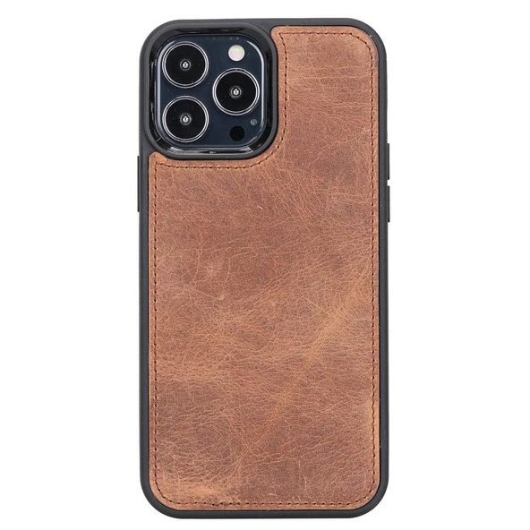Smcase iPhone 12 Pro Kılıf Hakiki Deri 2-1 Kartlıklı Cüzdan - 3