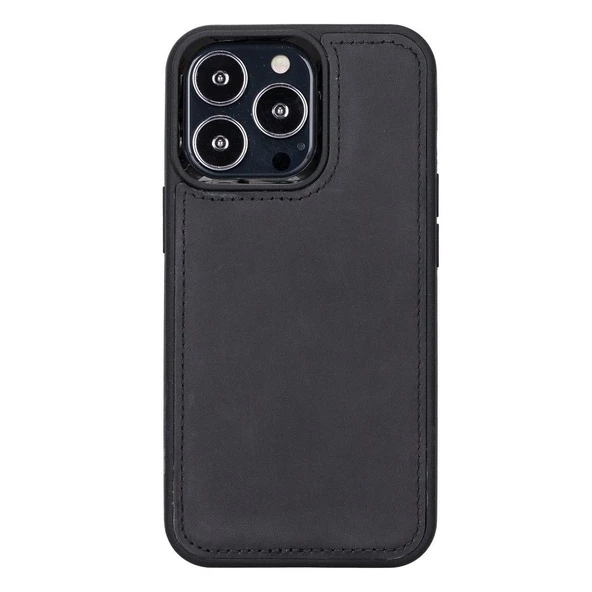 Smcase iPhone 12 Pro Kılıf Hakiki Deri 2-1 Kartlıklı Cüzdan - 9