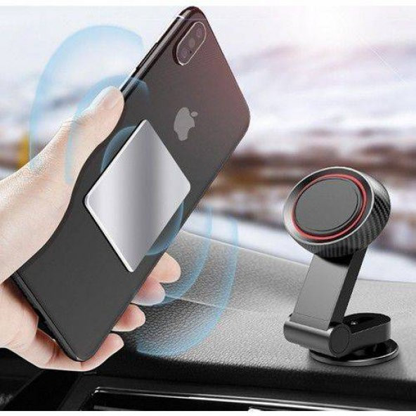 Coofbe Mıknatıslı Araç İçi Torpido Üstü Telefon ve Tablet Tutucu, Ultra Güçlü Tüm Telefonlara Uyumlu - 3