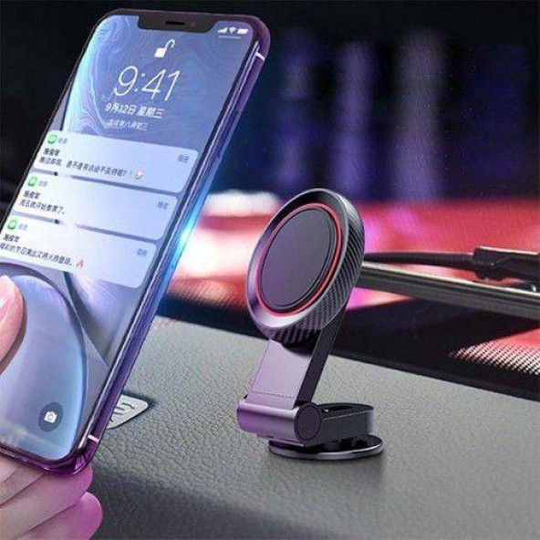 Coofbe Ultra Güçlü Mıknatıslı Torpido Üstü Araç Tutucu 360 Döner Başlık Ayarlanabilir Telefon Tutucu - 2