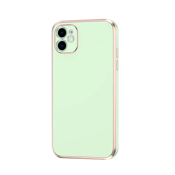 Smcase iPhone 12 Kılıf Kamera Korumalı Lazer Bark Silikon