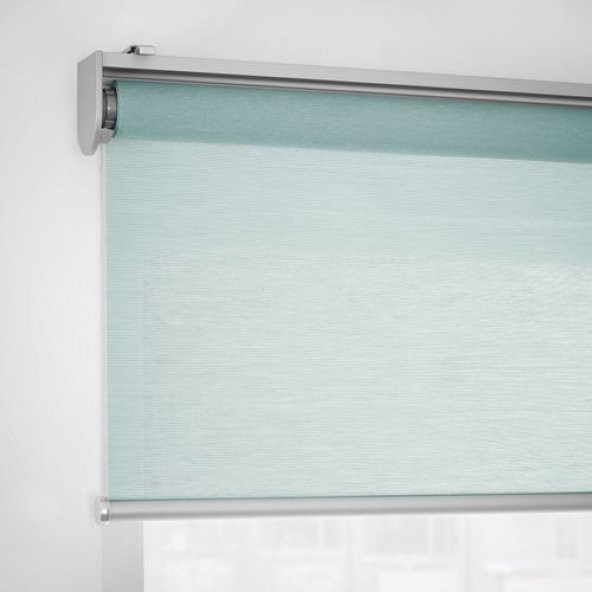 Stor Perde, Yeşil 140x195 Cm MeridyenDukkan Su Yeşili Renk Işık Geçirir Stor Perde - 2