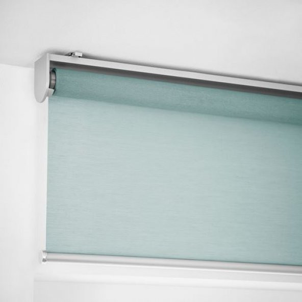 Stor Perde, Yeşil 140x195 Cm MeridyenDukkan Su Yeşili Renk Işık Geçirir Stor Perde - 3