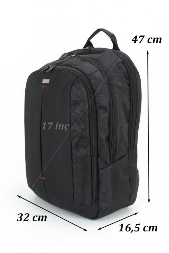 Case Club 17,3 Inç Laptop Çantası Geniş Hacimli Suya Dayanıklı Yüzey, Darbeye dayanıklı - 3