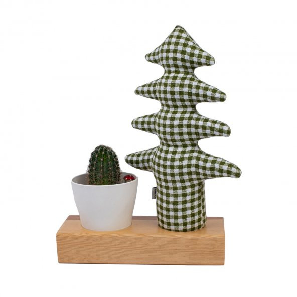 Kayigo Flowery Saksılı Notluk - Pötikareli Çam ürün görseli