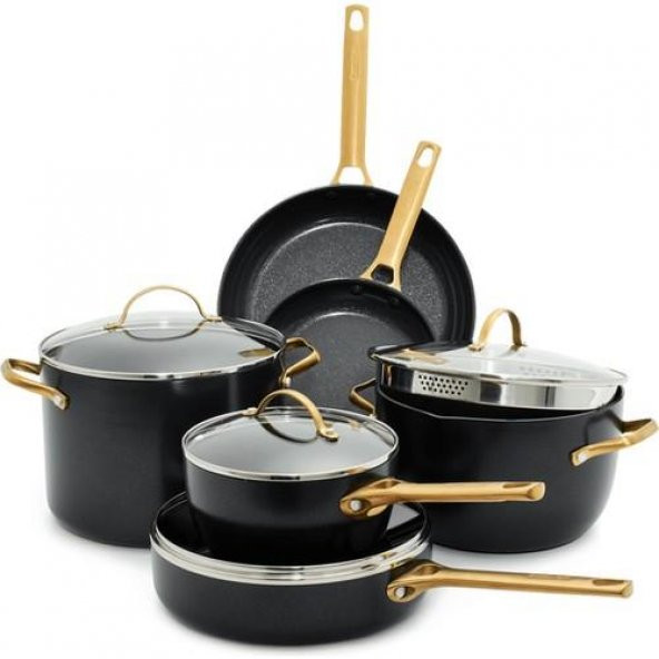 Greenpan Padova Reserve Black 10 Parça Tencere Tava Pişirme Seti CC005451-001