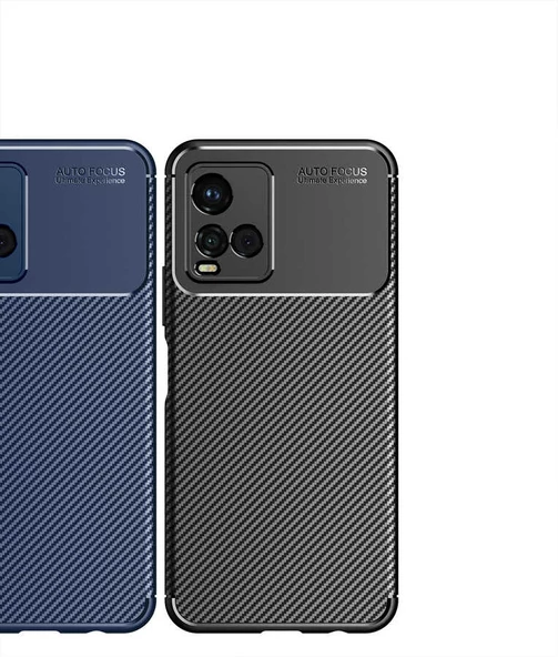 Smcase VİVO Y21S Kılıf Kamera Korumalı Negro Silikon - 6