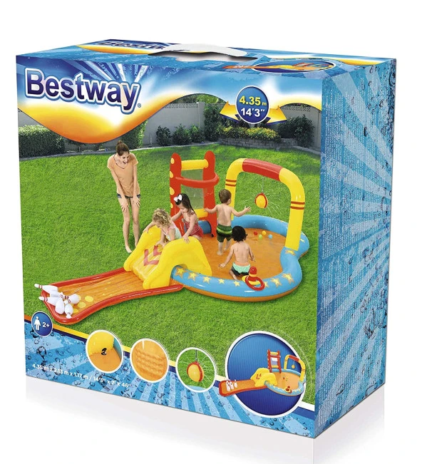 Bestway 53068 Kaydıraklı, Bowlingli Şişme Fastastik Eğlence Havuz - 4