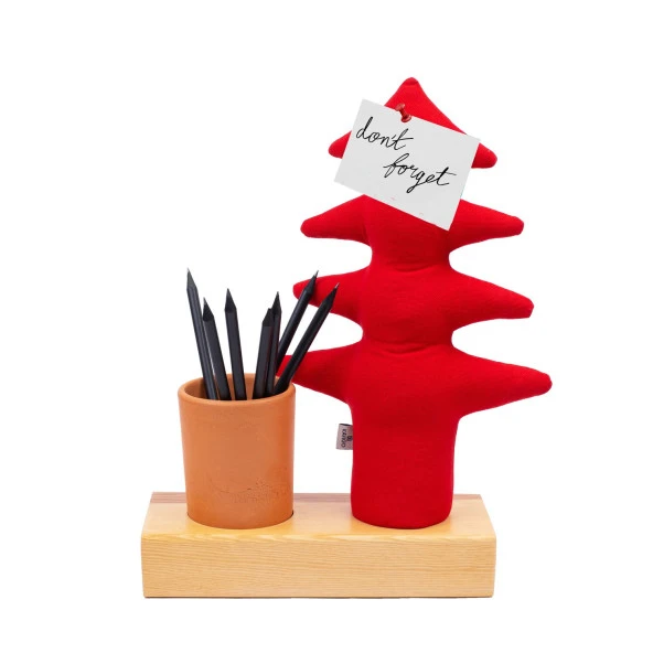 Kayigo Lavender Kalemlik & Notluk - Kırmızı Çam - Resim 4