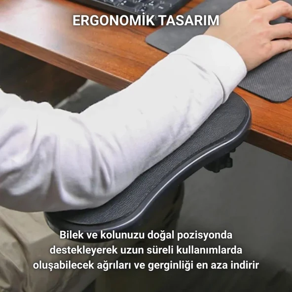 Coofbe Masa Koltuk İçin Kol Dayama Pedi Ayarlanabilir Dönebilen Bilgisayar Kol Dayanağı Kol Dayama Pedi - 5