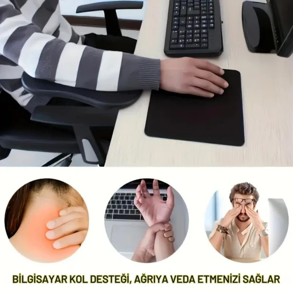 Coofbe Masa Koltuk İçin Kol Dayama Pedi Ayarlanabilir Dönebilen Bilgisayar Kol Dayanağı Kol Dayama Pedi - 8