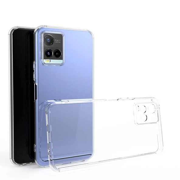 Smcase VİVO Y33S Kılıf Kamera Korumalı Tpu Silikon Nano Ekran Koruyucu - 3