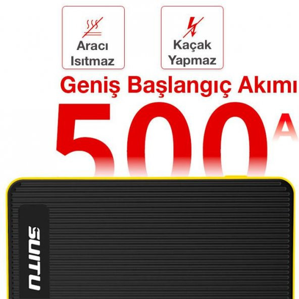 Coofbe Led Lambalı 12V Dizel ve Benzinli Araç İçin 14000mAh Akü Takviye Seti, Akü Çalıştırma Seti - 4