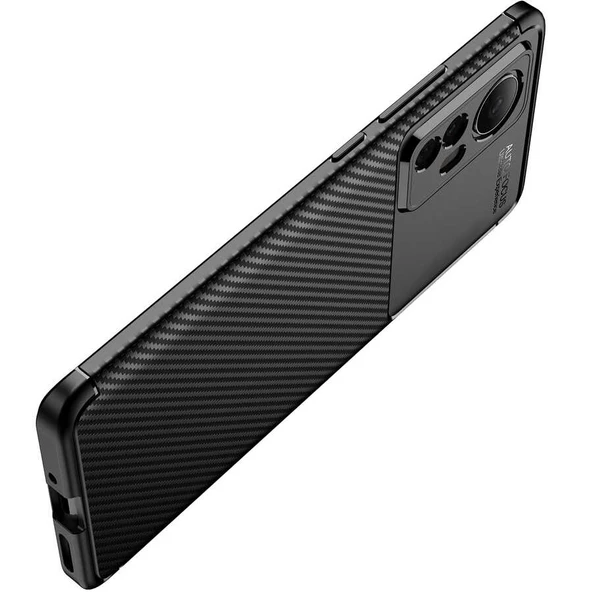 Smcase Xiaomi 12 Pro Kılıf Kamera Korumalı Negro Silikon - 4