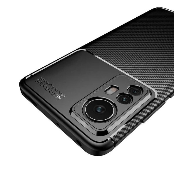 Smcase Xiaomi 12 Pro Kılıf Kamera Korumalı Negro Silikon - 7