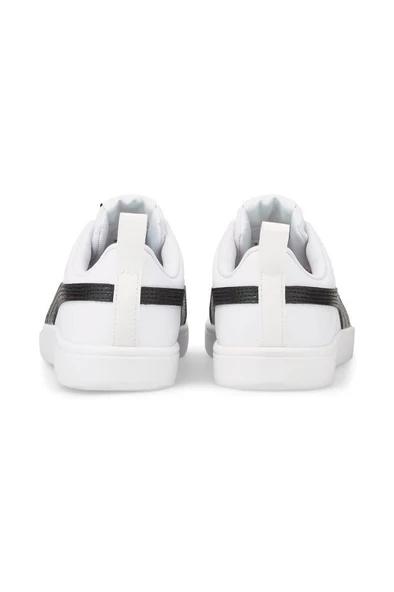 Puma Rickie Jr 384311 03 Unisex Sneaker Ayakkabı Beyaz-Siyah 36-39 - Resim 6