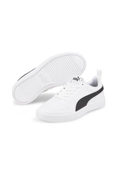Puma Rickie Jr 384311 03 Unisex Sneaker Ayakkabı Beyaz-Siyah 36-39 ürün görseli 1