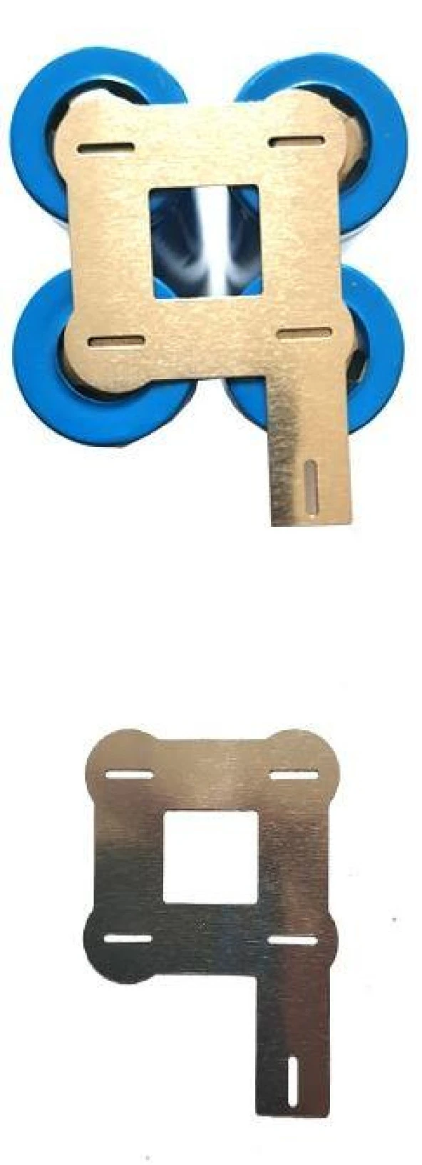 Nikel Plaka 4P 10 Adet 18650 Kare Köşeden Uzantılı Tip Punta Plakası 4 Pil Batarya ürün görseli