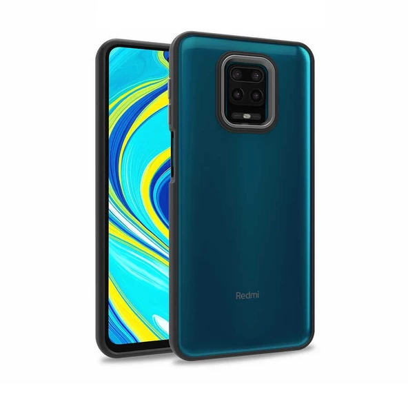 Smcase Xiaomi Redmi Note 9 Pro Kılıf Renkli Bumper Hybrid Flora Silikon