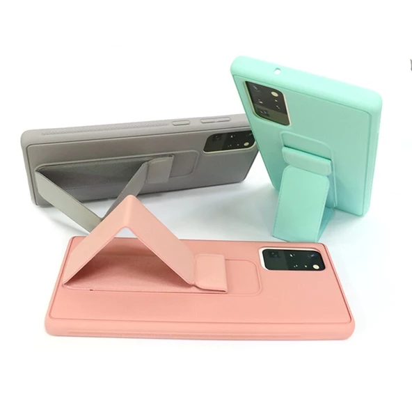 Smcase iPhone 11 Pro Max Kılıf Mıknatıslı El Standlı Silikon - 12