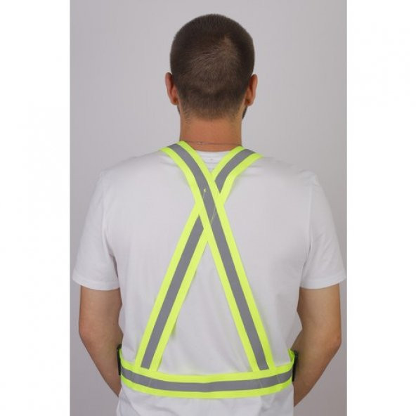 Hun Eyewear Reflektörlü Yelek,Yüksek Görünmlü Motosiklet,Ayarlanabilir Şerit Motor Ikaz Yeleği Taşıma Çantası - 3