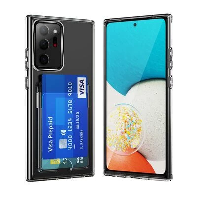 Smcase Samsung Galaxy Note 20 Ultra Kılıf Ensa PC Sert Kartlıklı Silikon