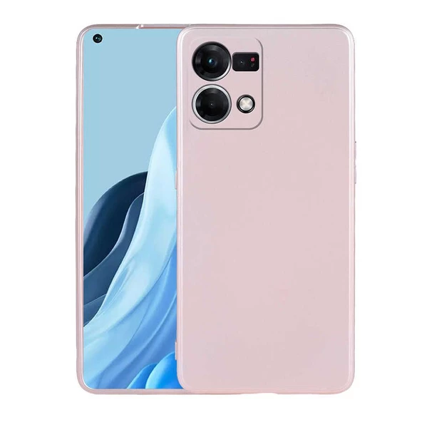 Smcase Oppo Reno 7 4G Kılıf Kamera Korumalı Premier Silikon  Ekran Koruyucu