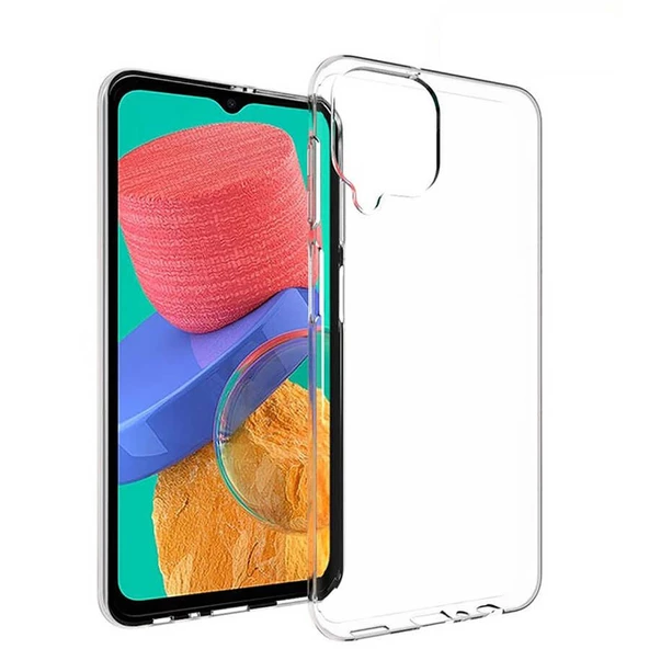 Smcase Samsung Galaxy M33 Kılıf Tpu Lüks Silikon  Nano Ekran Koruyucu