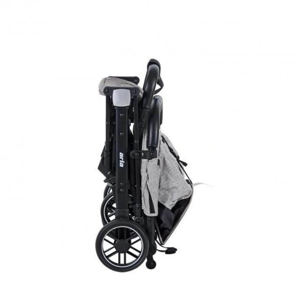 Prego 2034 Aria Travel Sistem Bebek Arabası Gri - 7