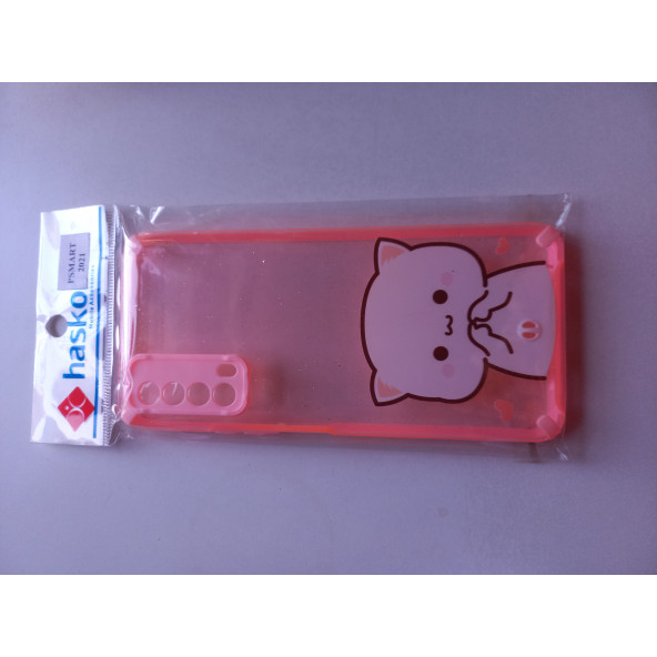 ASLANTİC HUAWEI P SMART 2021 DESENLİ KILIF