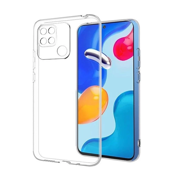 Smcase Xiaomi Poco C40 Kılıf Kamera Korumalı Tpu Silikon  Nano Ekran Koruyucu