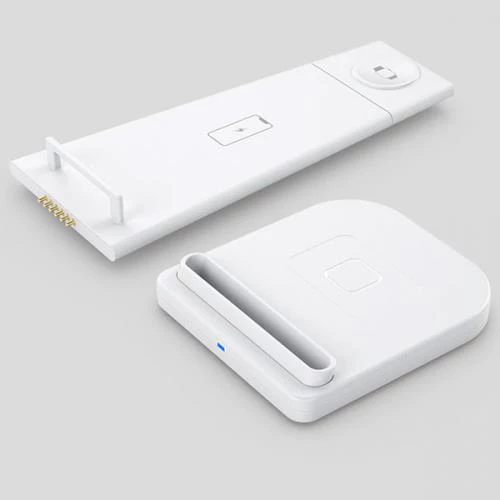 Coofbe Super Şarj 15W 3İN1 Kablosuz Şarj Standı iPhone+iWatch+AirPods Şarj Stadı Masaüstü Şarj Standı - 9