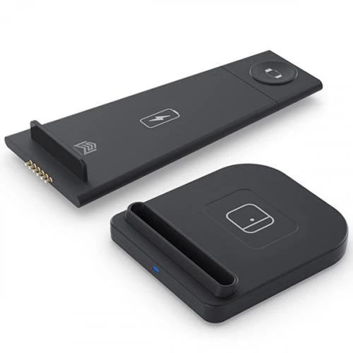 Coofbe Super Şarj 15W 3İN1 Kablosuz Şarj Standı iPhone+iWatch+AirPods Şarj Stadı Masaüstü Şarj Standı - 4