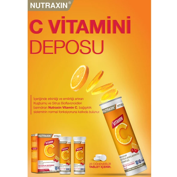Nutraxin Vitamin C 28 Çiğnenebilir Tablet - 2