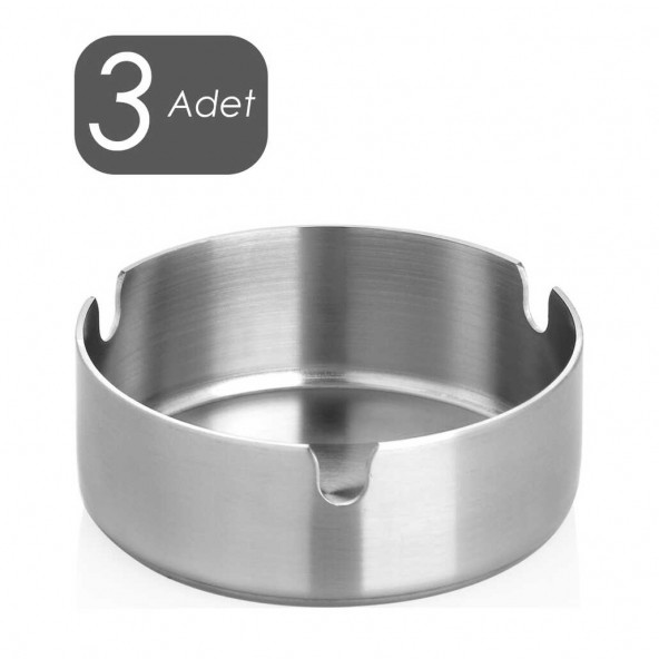 Porsima Küllük - Metal Küllük - 3lü Kül Tablası