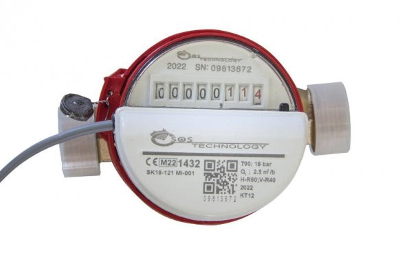 OSOS I-METS 70  M-bus Mekanik Sıcak Su Sayacı M-bus Kablolu Dn20 M-Bus Sıcak Su Sayacı DN20 110mm - 1