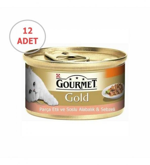 Gourmet Gold Alabalıklı Kedi Konservesi 85 Gr x 12 Adet