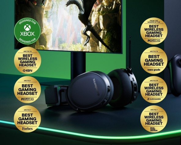 SteelSeries Arctis 7X+ Plus Wireless Kablosuz Xbox ve PC Oyuncu Kulaklığı - 8