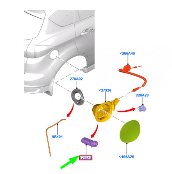 Ford S-max Yakıt Depo Kapağı Kilit Sivici 2006-2015 (52044-9) - 5