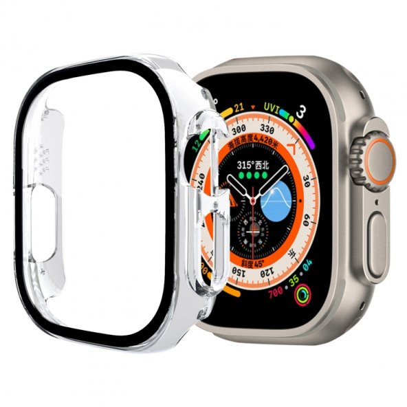 Smcase Apple Watch Ultra 49mm Tam Kapatan Gard Ekran Koruyucu