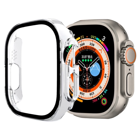 Smcase Apple Watch Ultra 49mm Tam Kapatan Gard Ekran Koruyucu