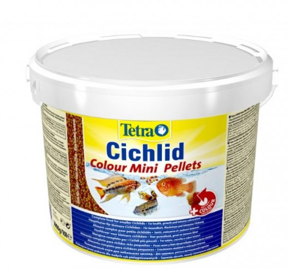 Tetra Cichlid Colour Mini Ciklet Balık Yemi Kova 10Lt